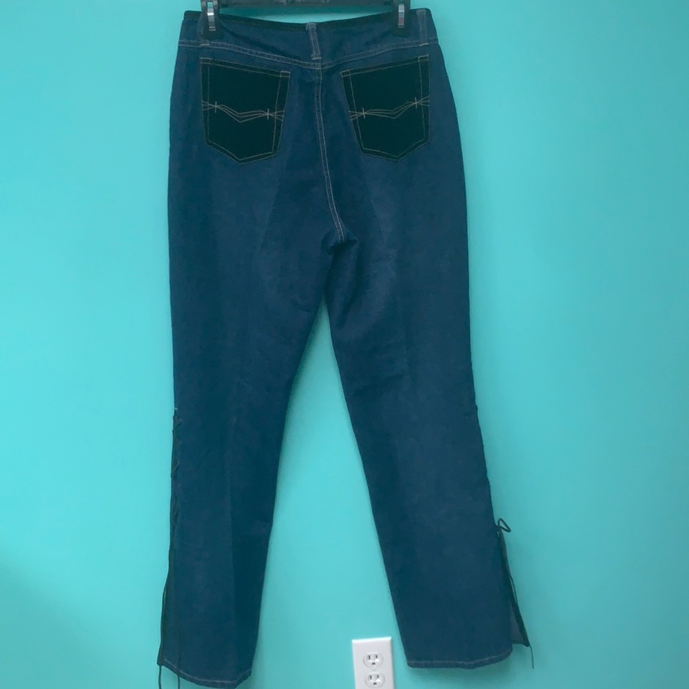 Carolina blues velvet wide leg jean
